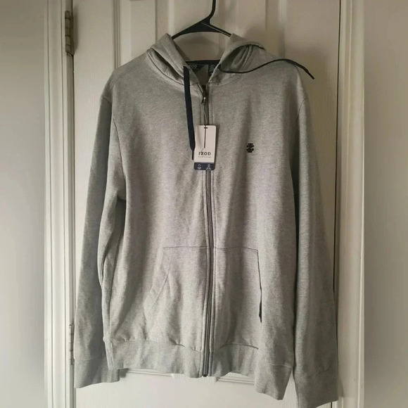 New Men's IZOD Zip Up Hoodie - Picture 2 of 6